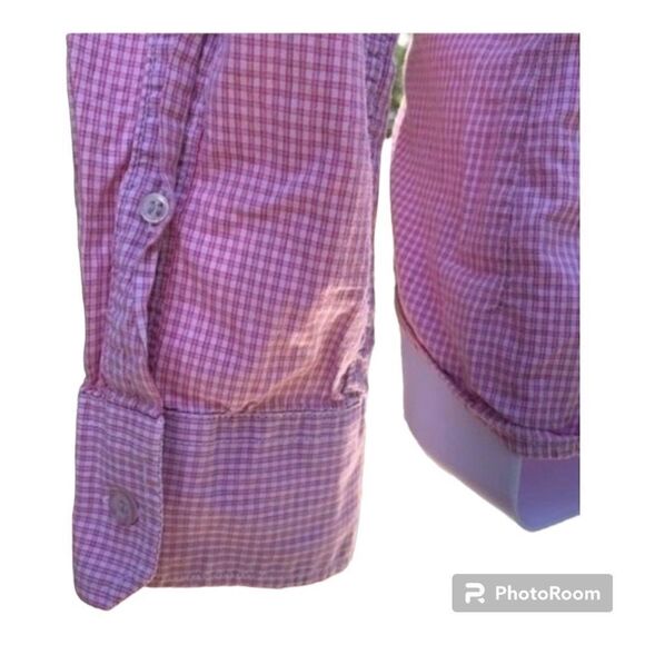 WOLLNER pink plaid dress shirt men size L - Picture 6 of 6